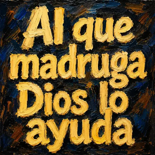 Al que madruga, Dios le ayuda (Original)